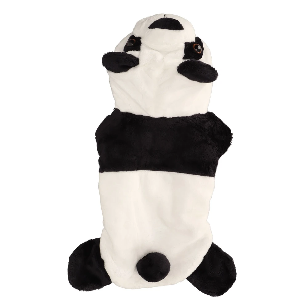 Panda Dog Clothes Hair Protection Anti Sunburn Warm Keeping Cute Dog Hoodie Autumn Winter Pet Clothing for Halloween White XL