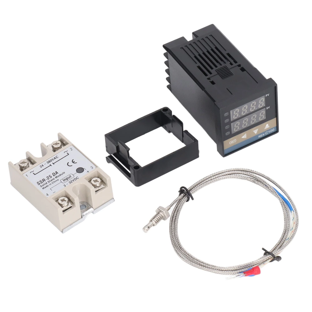 PID Thermostat Temperature Controller Set 0 To 400℃ Intelligent Control Thermostat Temperature Controller 100‑240V 25A