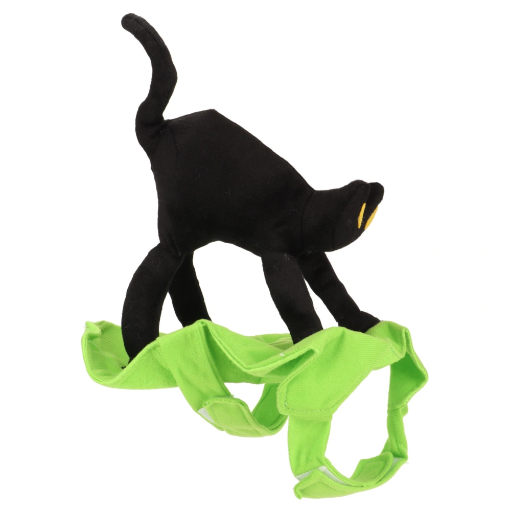 Halloween Funny Pet Dog Costume Cute Skin Friendly Breathable Pet Dog Suit with Black Cat for Spring Summer Fall