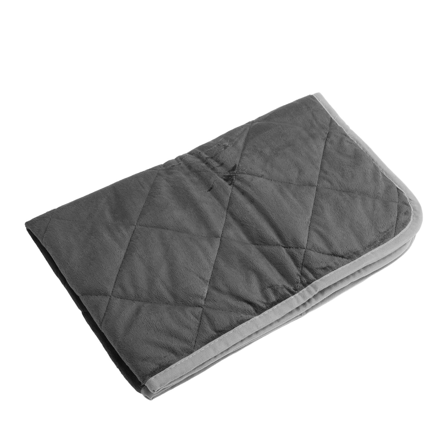 Washable Thermal Pet Pad with Non Slip Bottom for Fluid Absorbing Training Warm Keeping Dog Cat Grey S