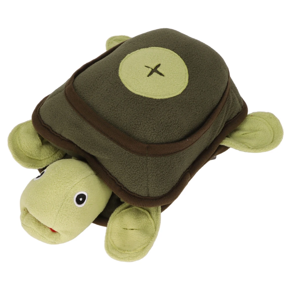 Dog Sniffing Training Toy Squeaky Plush Turtle Shape Interactive Bite Resistant Dog Feeding Toy for Small Medium Dogs