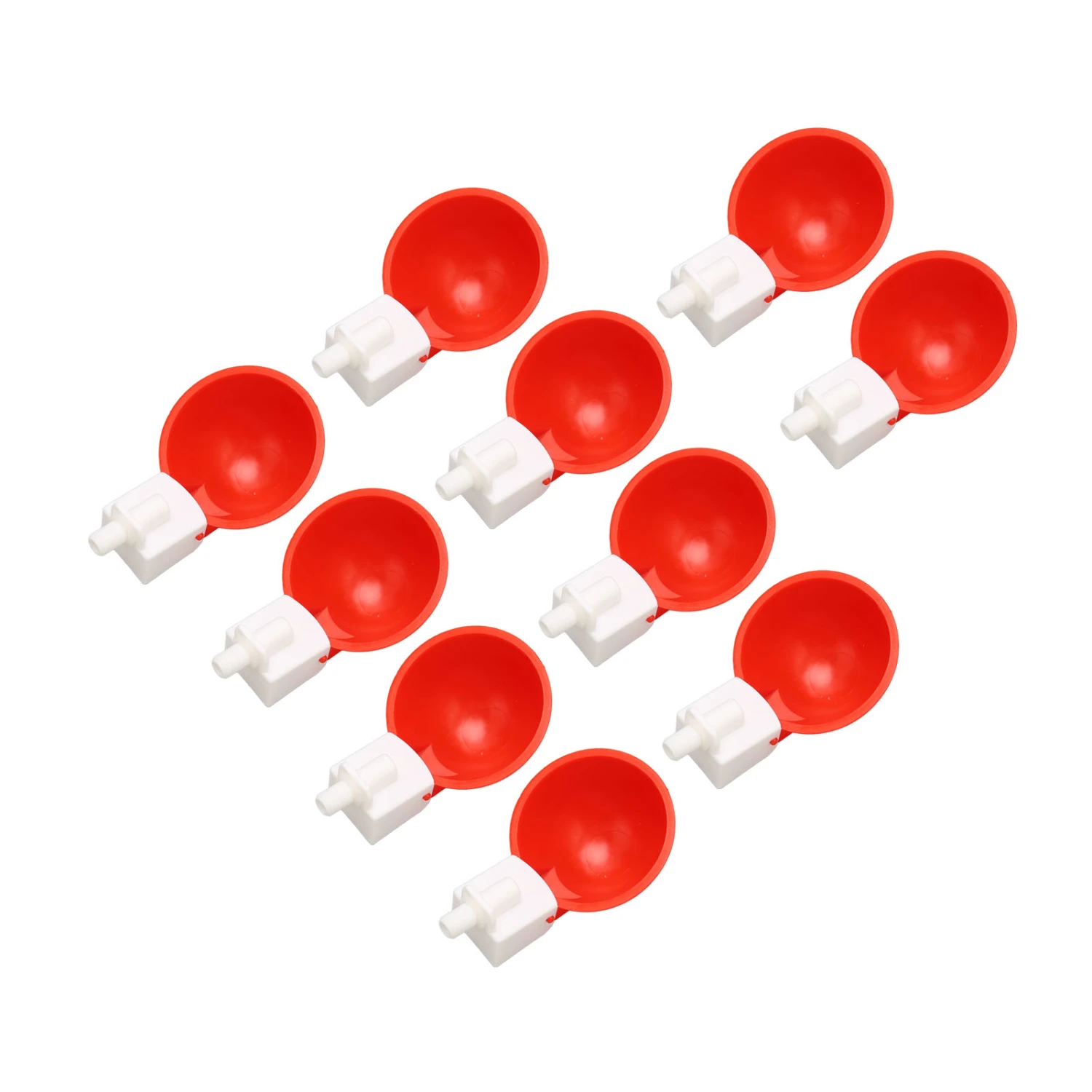 10pcs Chicken Waterers Small Automatic Poultry Watering Feeder Cups for Chickens Ducks Geese Turkeys