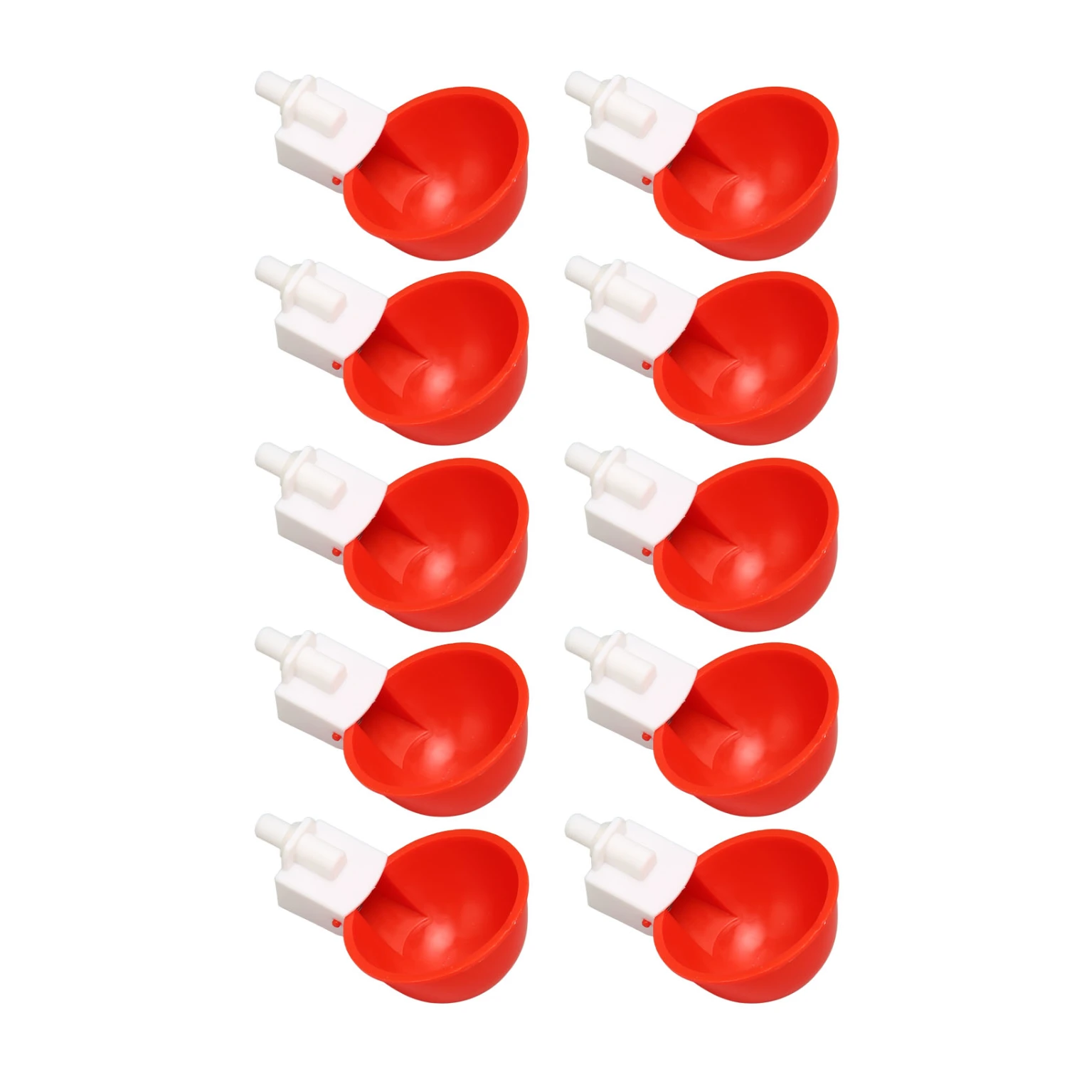 10pcs Chicken Waterers Small Automatic Poultry Watering Feeder Cups for Chickens Ducks Geese Turkeys