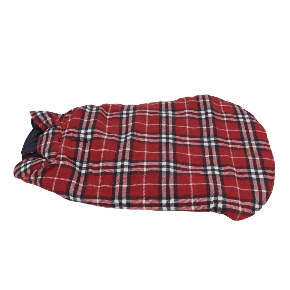 Dog Winter Jacket Hair Protection Cute Stylish Red Plaid Dog Warm Vest for Medium Large Dogs 6XL