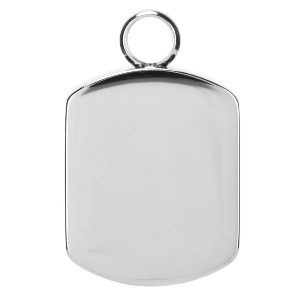 Pet Cremation Jewelry Elegant Double Sided Stainless Steel Waterproof Urn Pendant for Ashes