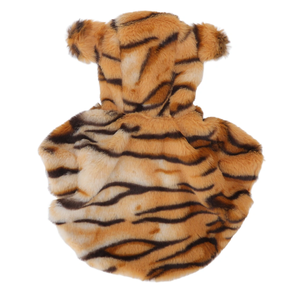 Dog Tiger Halloween Costume Classic Cute Warm Striking Colors Beautiful Pet Cosplay Tiger Clothes for Autumn and Winter XL