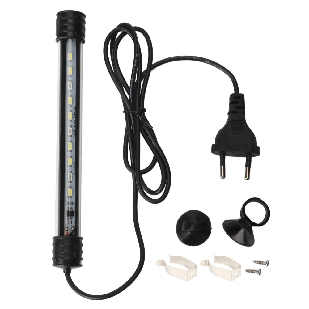 LED Aquarium Light High Brightness Submersible Blue White Fish Tank Lamp for Landscape EU Plug 220V ZY 15A Without Switch