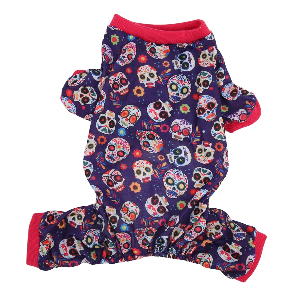 Halloween Dog Clothes Comfortable Soft Elastic Funny Dog Pajamas for Small Dogs Puppy XL