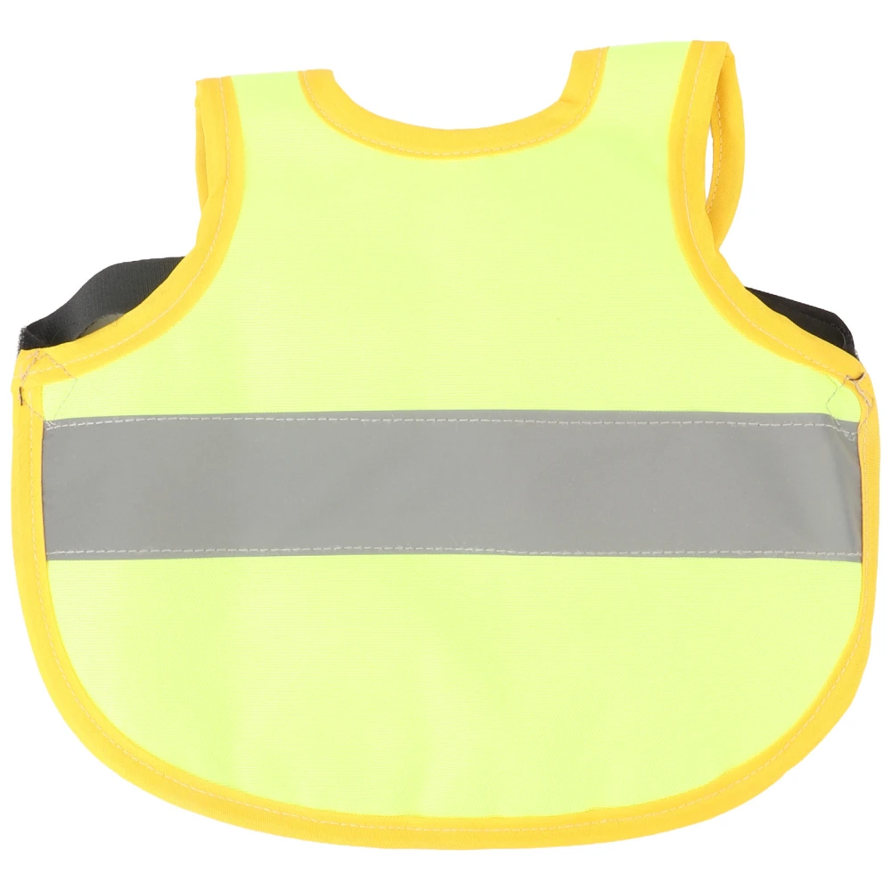 Chicken Reflective Vest Polyester Reusable Feather Protection Chicken Harness for Hen Duck Geese Yellow