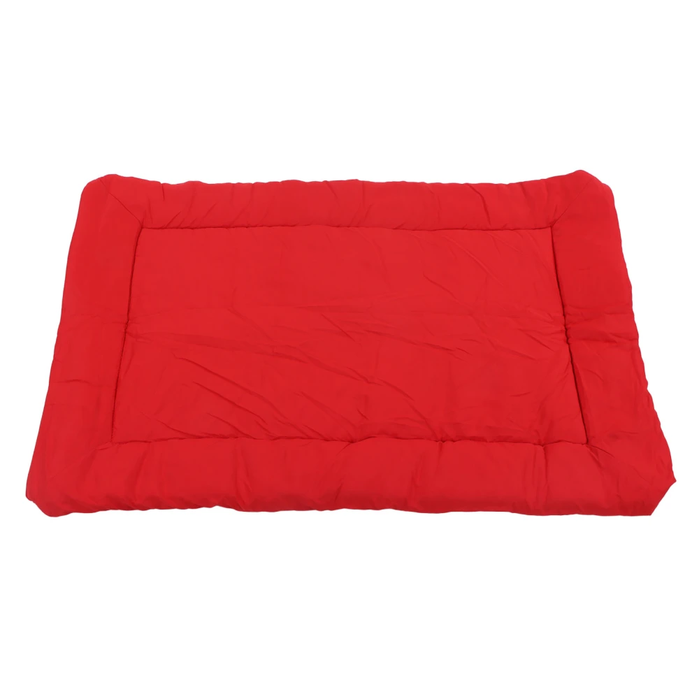 Portable Dog Bed Waterproof Foldable All Season Outdoor Dog Mat for Outdoor Travel Car Camping Red