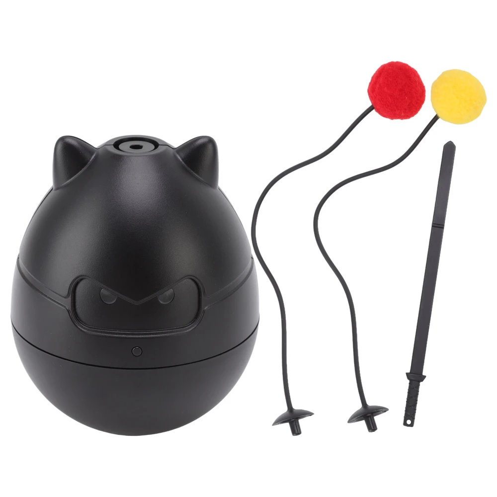 Buyweek Cat Swing Toy Interactive Electric Low Power Consumption Environmental Protection Funny Pet Ball with Two Color Balls