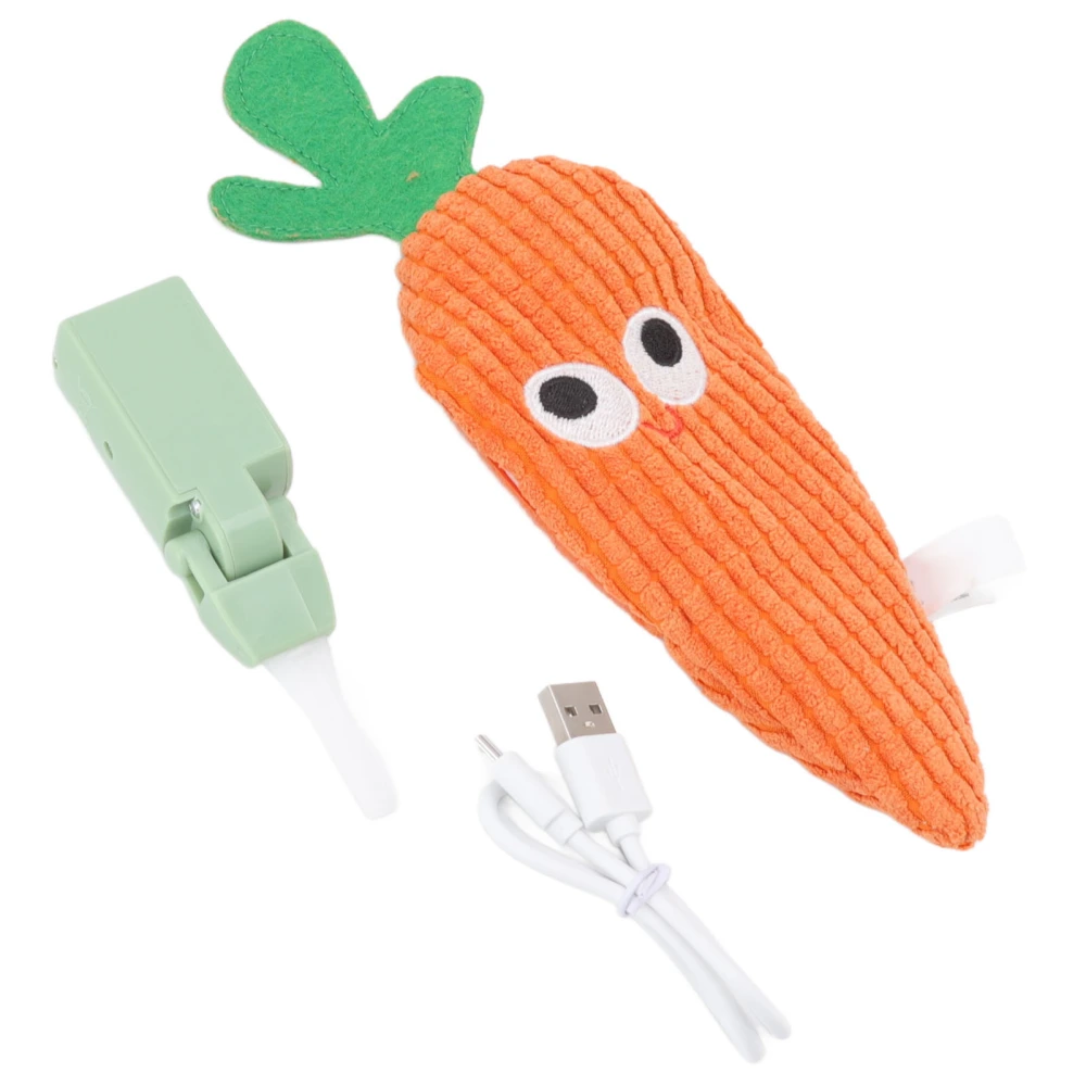 Electric Carrot Cat Toy Cartoon Cute Electric Jumping Plush Carrot Toy for Cats Dogs