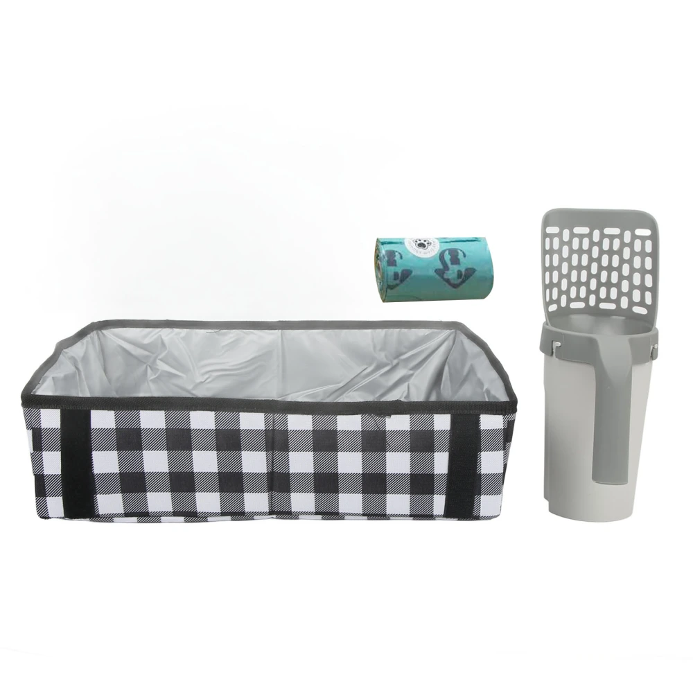 Detachable Deep Cat Litter Shovel and Tray Hygienic Waterproof Large Capacity Integrated Cat Litter Scoop Tray with Bags