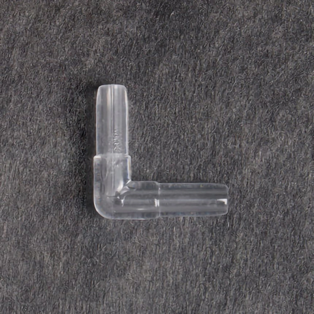 Oxygen Pump Connector Transparent Acrylic Aquarium Air Tubing Connector for Fish Tank Elbow