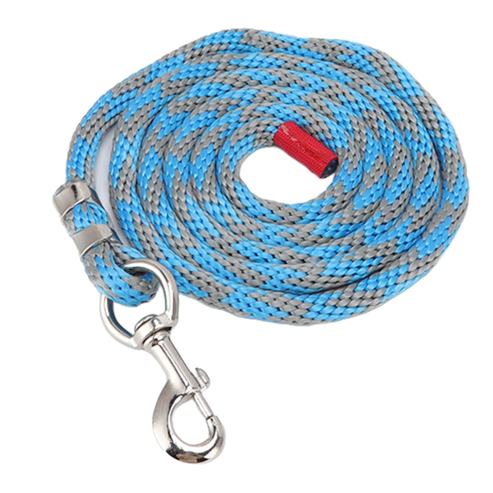 Horse Leash Thickened Tug Resistant Nylon Horse Rope for Livestock Pet Horse Training 6.6ft Long Blue Grey