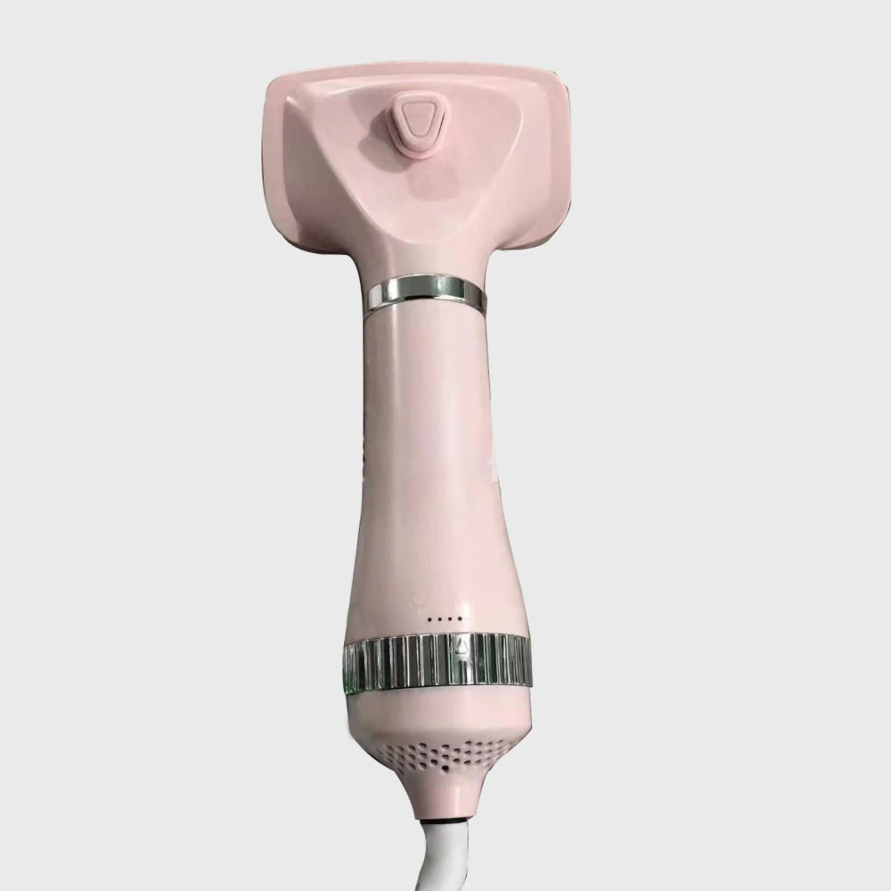 Pet Hair Dryer Comb 2 in 1 Massage Safe Grooming Dog Hair Blower Brush for Puppy Cat Home First Generation Pink UK Plug