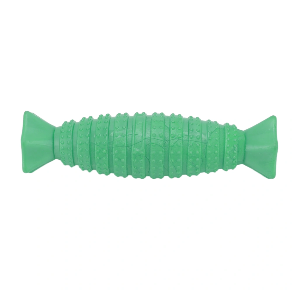 Buyweek Pet Teething Toy Interactive Bite Resistant Cute Candy Shape Dog Chew Toy for Small and Medium Dogs Green