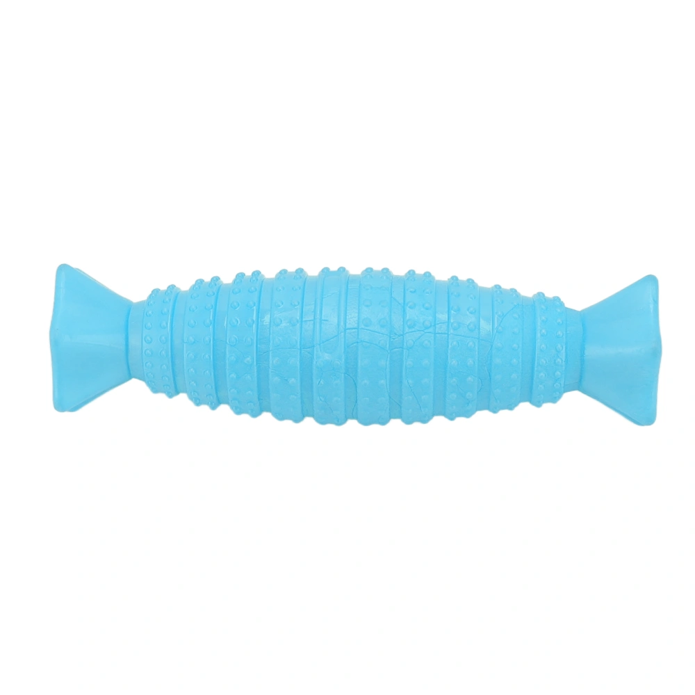 Buyweek Pet Teething Toy Interactive Bite Resistant Cute Candy Shape Dog Chew Toy for Small and Medium Dogs Blue