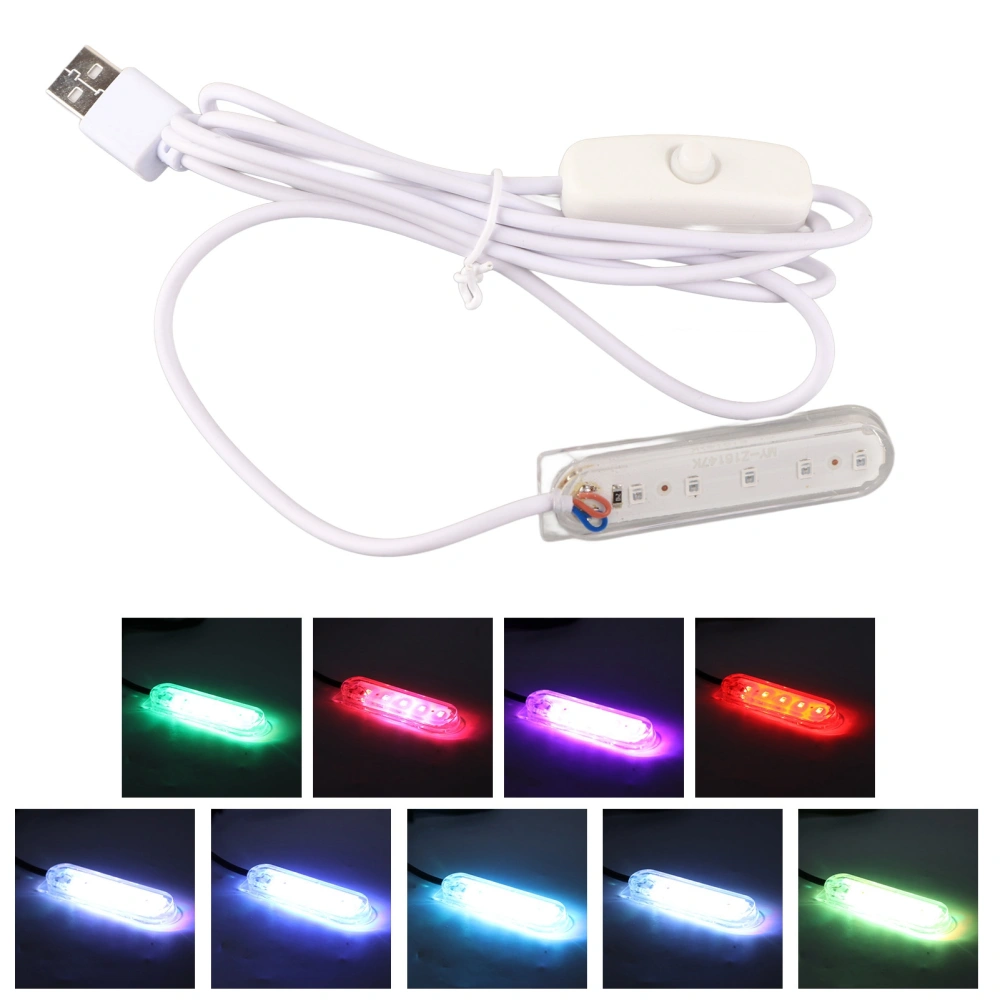 USB Small Aquarium Water Plant Light Lightweight Automatic Reptile Tank LED Lights with USB Plug for Fish Tank Aquarium