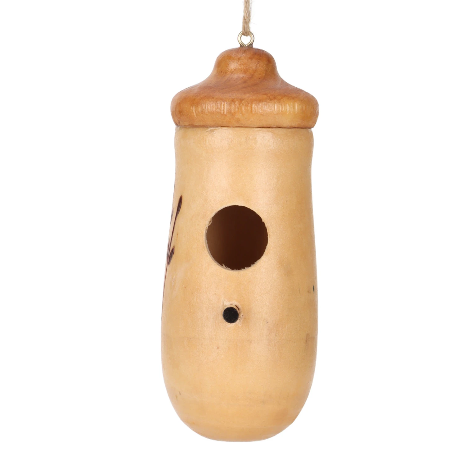 Wooden Hummingbird House Outside Hanging Wooden Hummingbird House for Indoor Outdoor Garden Decor Thin Bottom