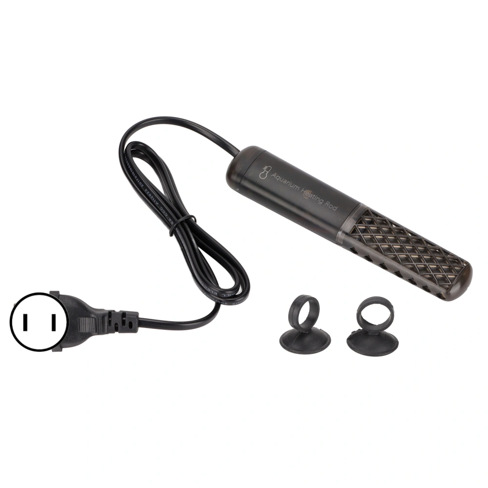 Automatic Aquarium Mini Heating Rod Thermostatic Aquarium Heater with Suction Cup for Fish Tanks US Plug 110‑240V 30W