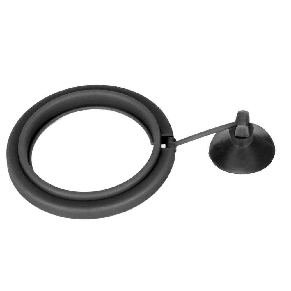 Fish Tank Ring Feeder Plastic Fish Tank Floating Food Circle with Strong Suction Cup for Feeding Flake Foods Black