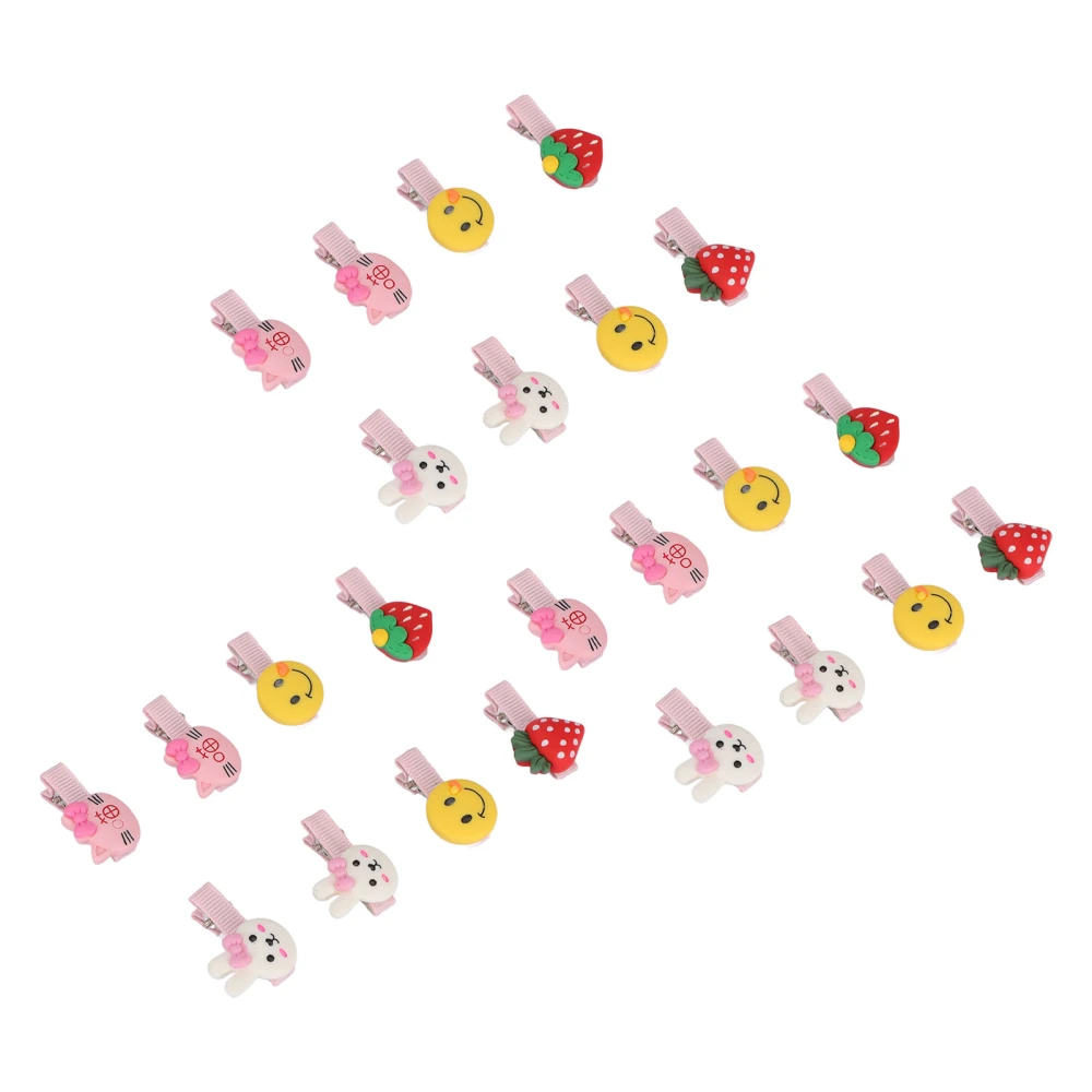 24pcs Pet Hair Clip Cartoon Shape Design Cute and Sweet Dog Barrettes for Cats Kittens Dogs Puppies Little Girls