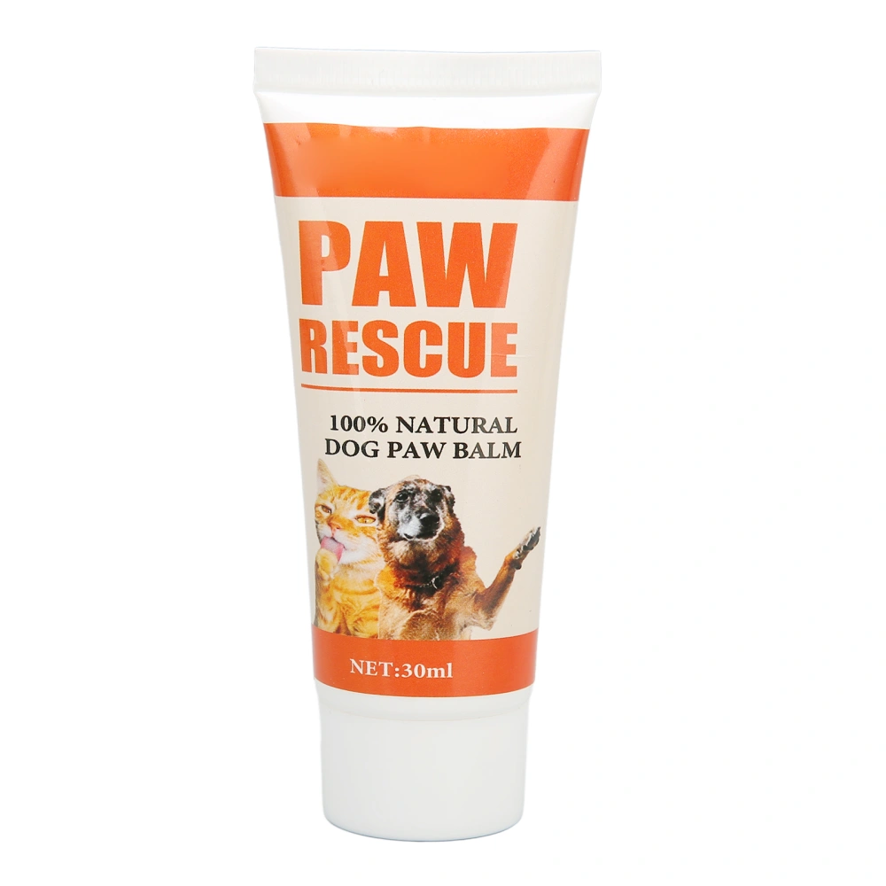 Buyweek 30ml Dog Paw Cream Natural Moisturizing Repairing Easy to Apply Dog Paw Balm for Pet Paws