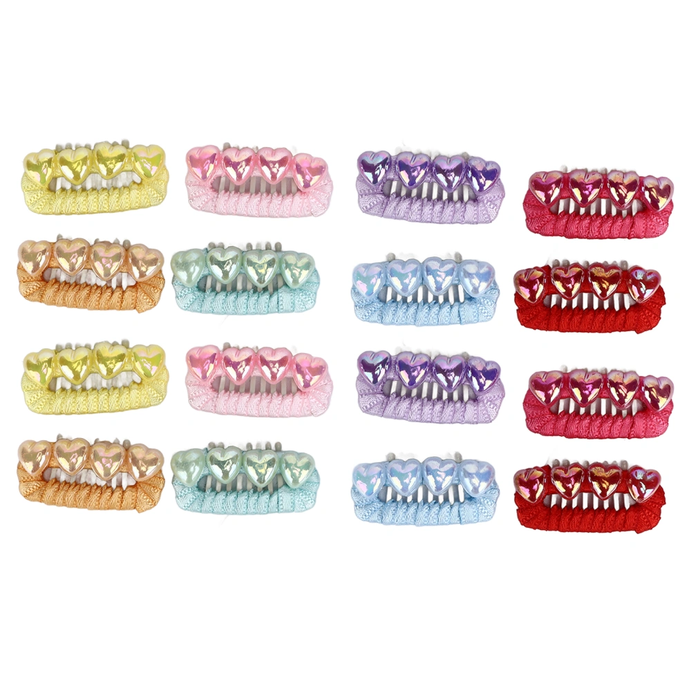 16pcs Pet Hair Clip Cute Fashionable Mixed Colors Grooming Dog Hair Barrettes for Puppy Cat