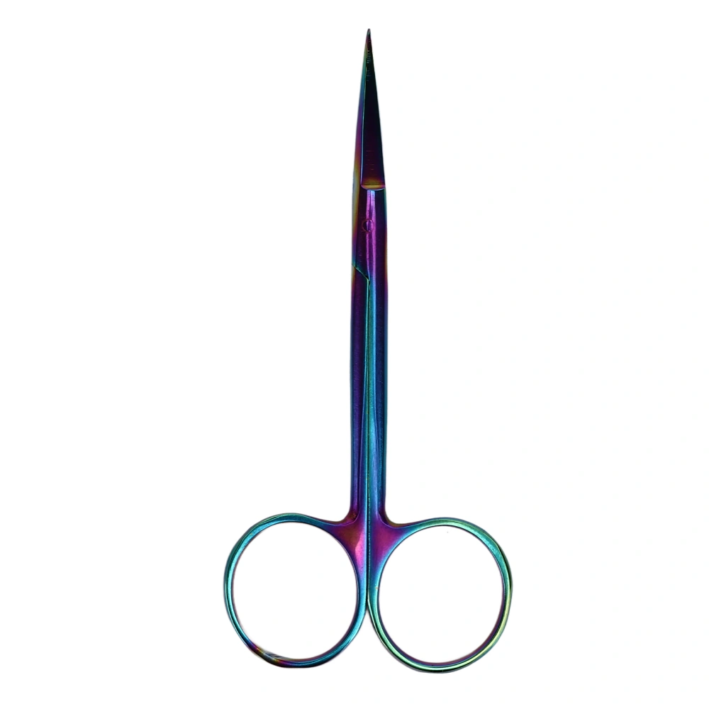 Pet Surgical Scissors Multicolor Coating Stainless Steel Pet Surgical Shear for Pet Ear Hair Fishing Handcrafting Colorful Scissors Straight