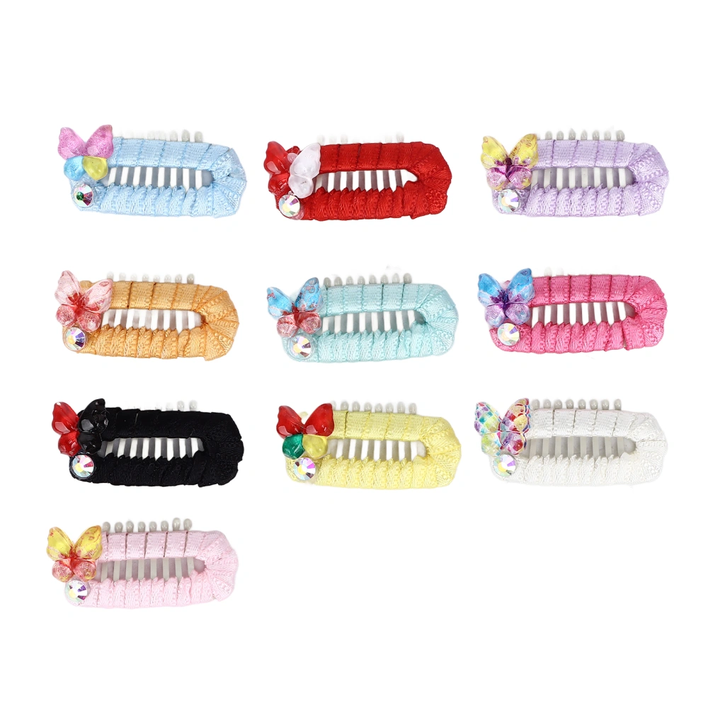 10pcs Pet Hair Clip Stylish Cute French Style Dog Hair Barrettes for Small Medium Cats and Dogs