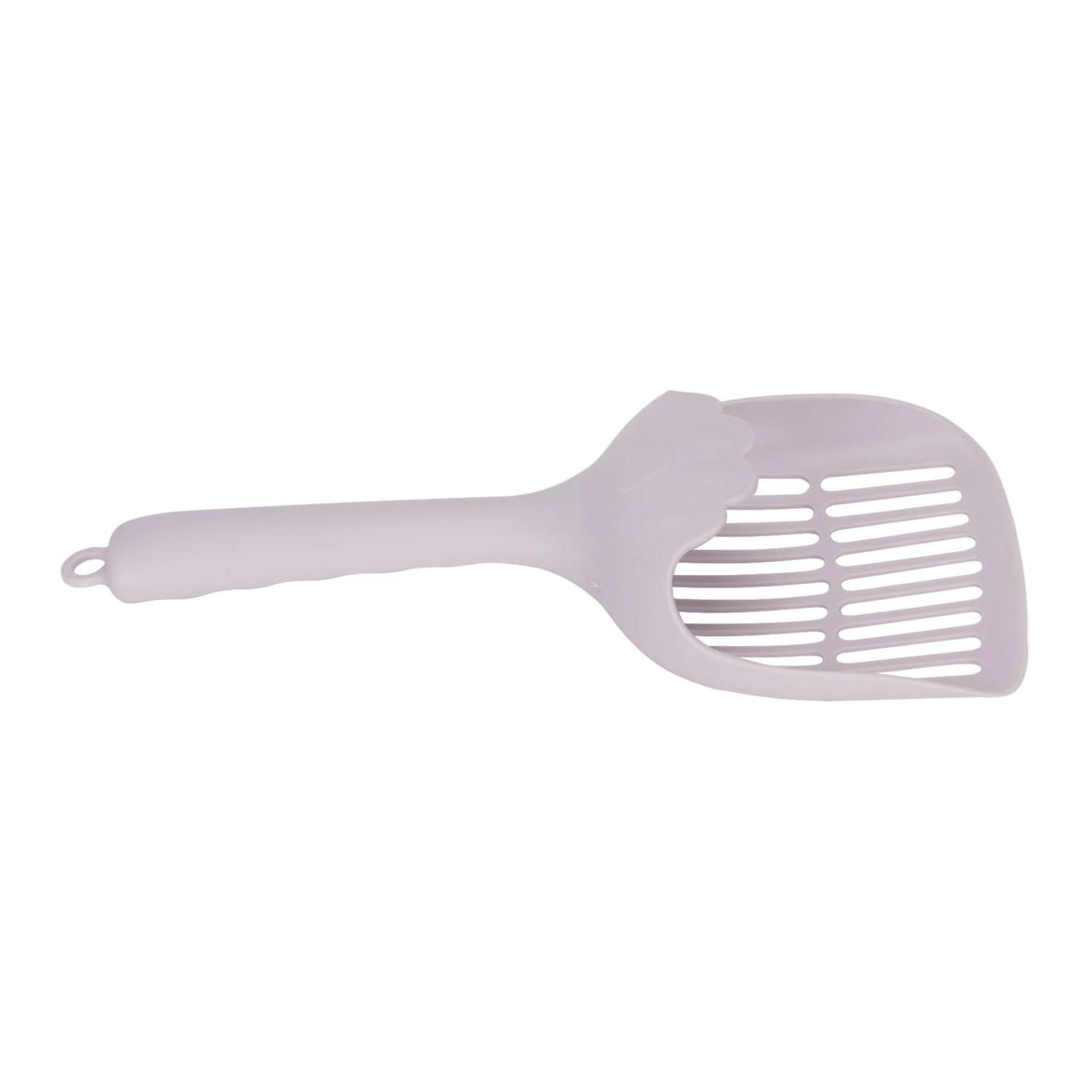 Buyweek Cat Litter Shovel Simple Fashionable Rounded Arc Edge Cat Poop Scoop with Ergonomic Handle