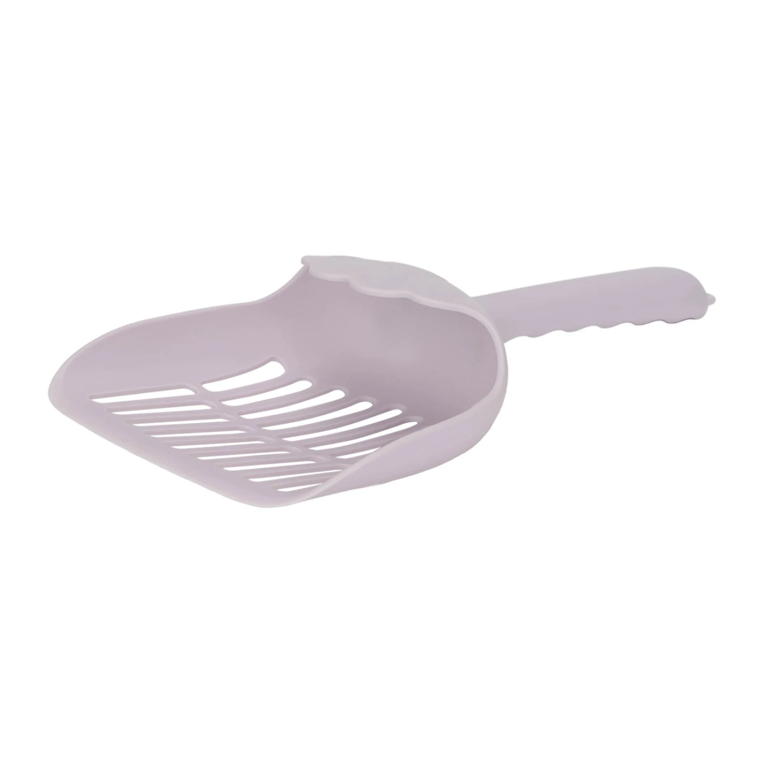 Buyweek Cat Litter Shovel Simple Fashionable Rounded Arc Edge Cat Poop Scoop with Ergonomic Handle