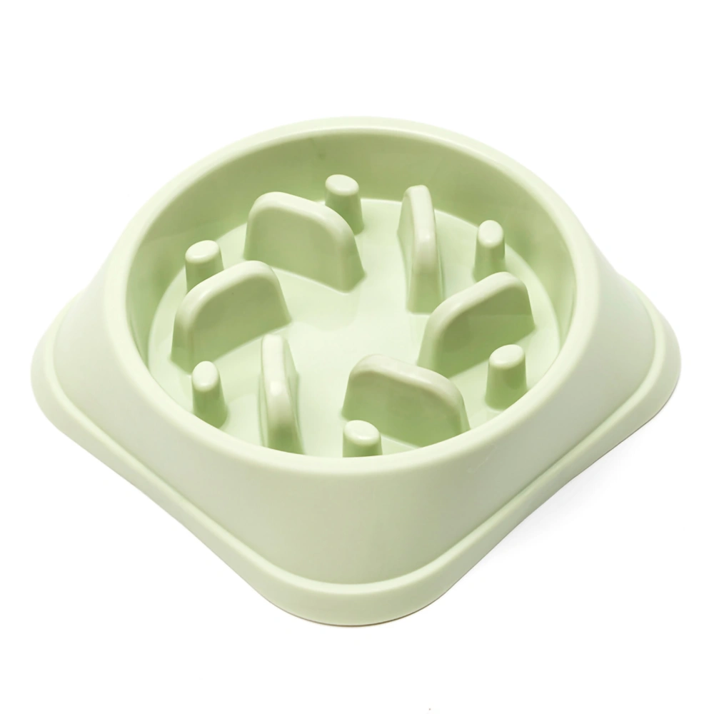 Dog Slow Food Bowl Dog Food Slow Feeder to Help Digestion with Stable Base for Dogs and CatsGreen