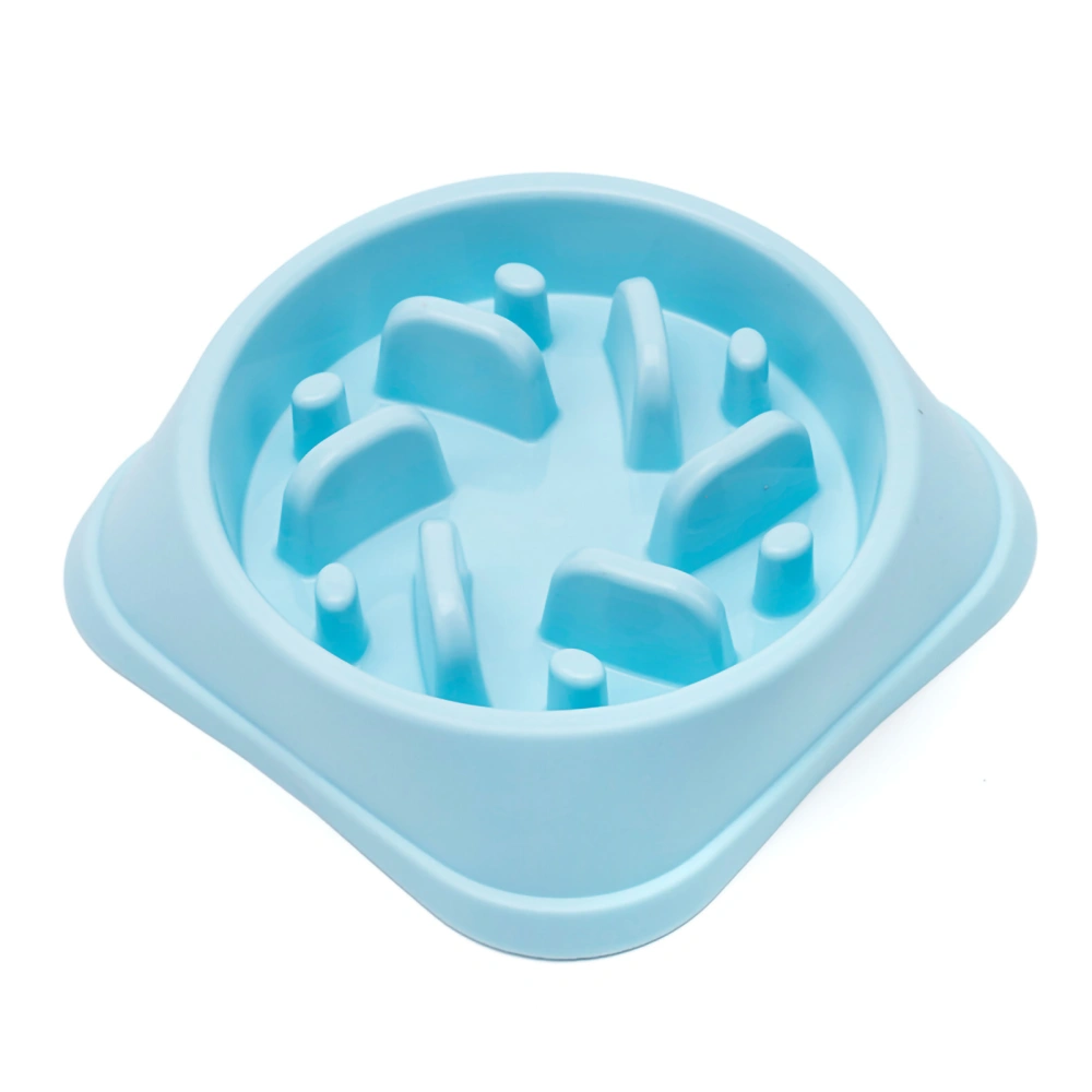 Dog Slow Food Bowl Dog Food Slow Feeder to Help Digestion with Stable Base for Dogs and CatsBlue