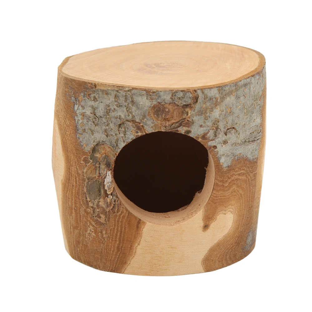 Hamster Tree Hole Hideout Climbing Chewing Wooden Hamster Tunnel Tube for Guinea Pig