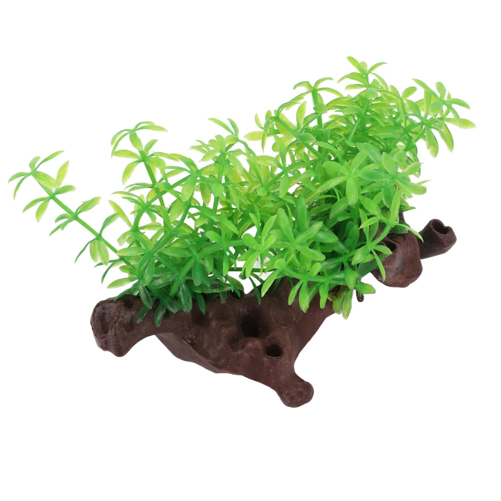 Aquarium Artificial Plant Plastic Simulation Lifelike Fish Tank Water Grass DecorationImmersion Wood Small Appleleaf