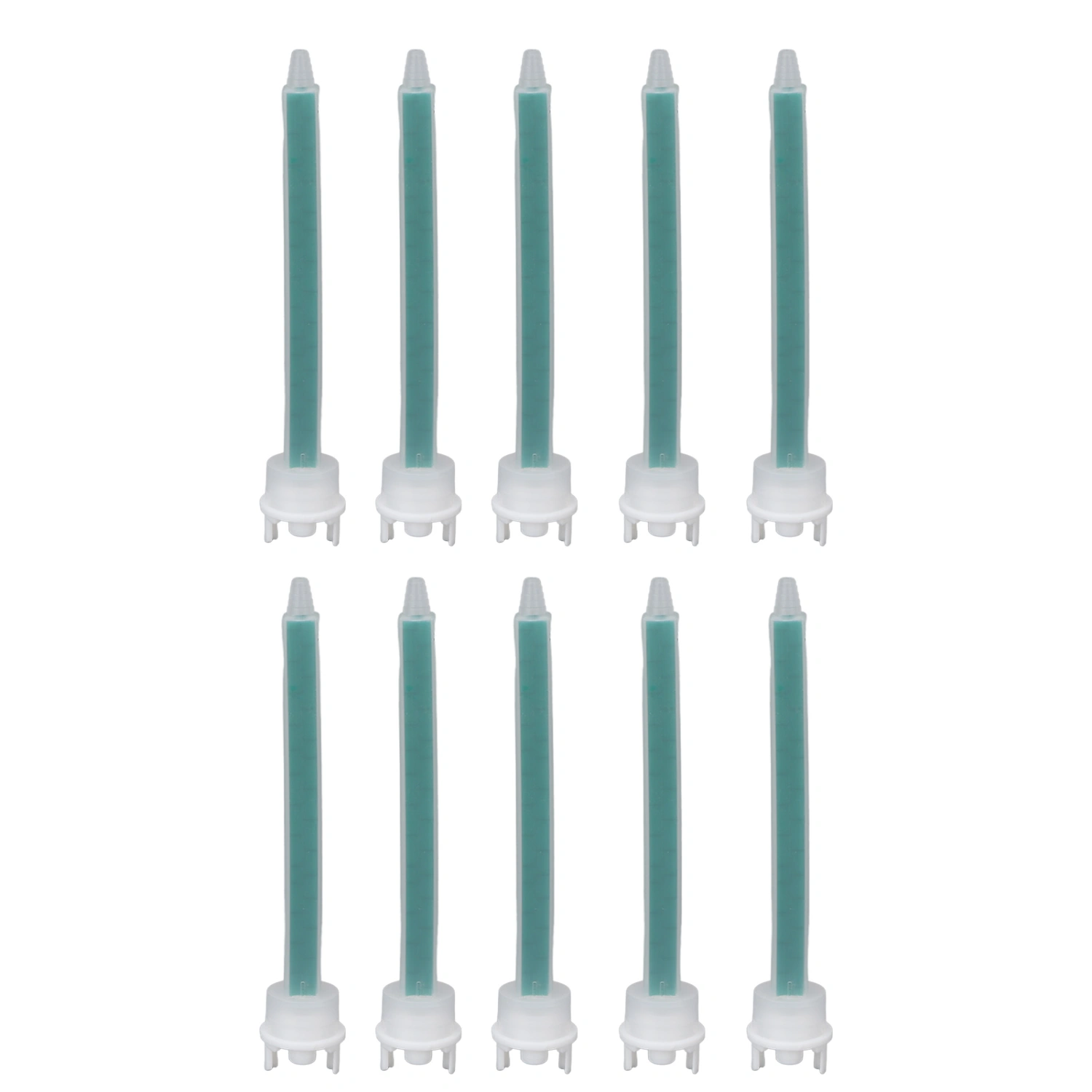 10pcs Mixing Nozzles Plastic Prevent Blocking Adhesive Glue Mixing Nozzle for Applicator