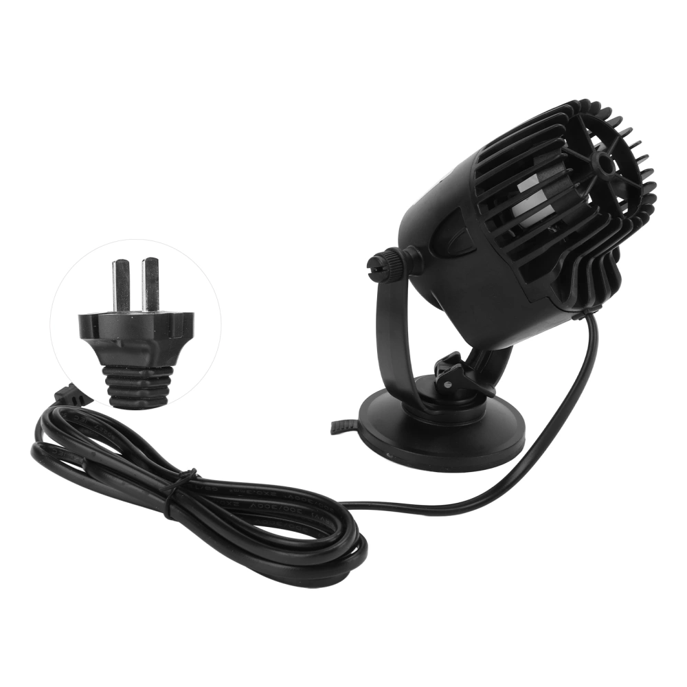 Aquarium Wavemaker Pump 360° Adjustable Reversal Free Fish Tank Circulation Pump for Freshwater SeawaterUS Plug 110V ZY‑300M