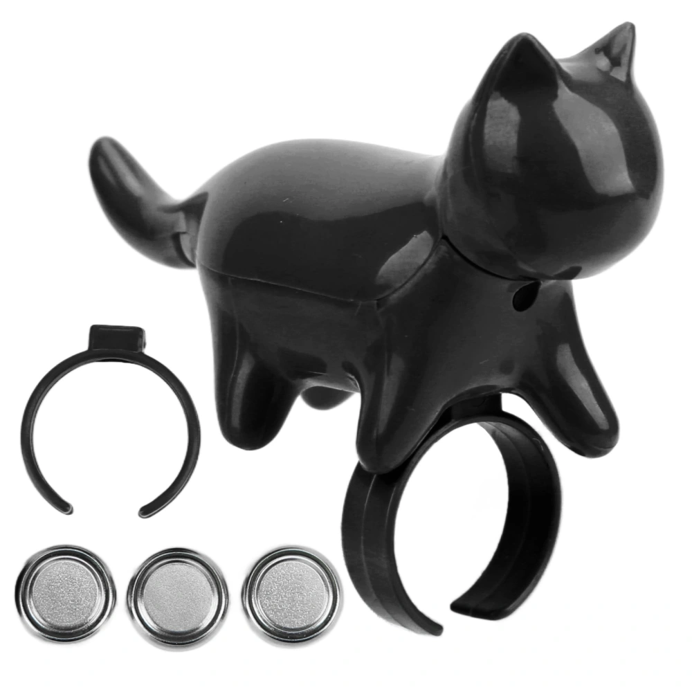 Cat Finger Light Cute Funny Cat Finger Toy for Cat and Dog Playing Training ExercisingBlack