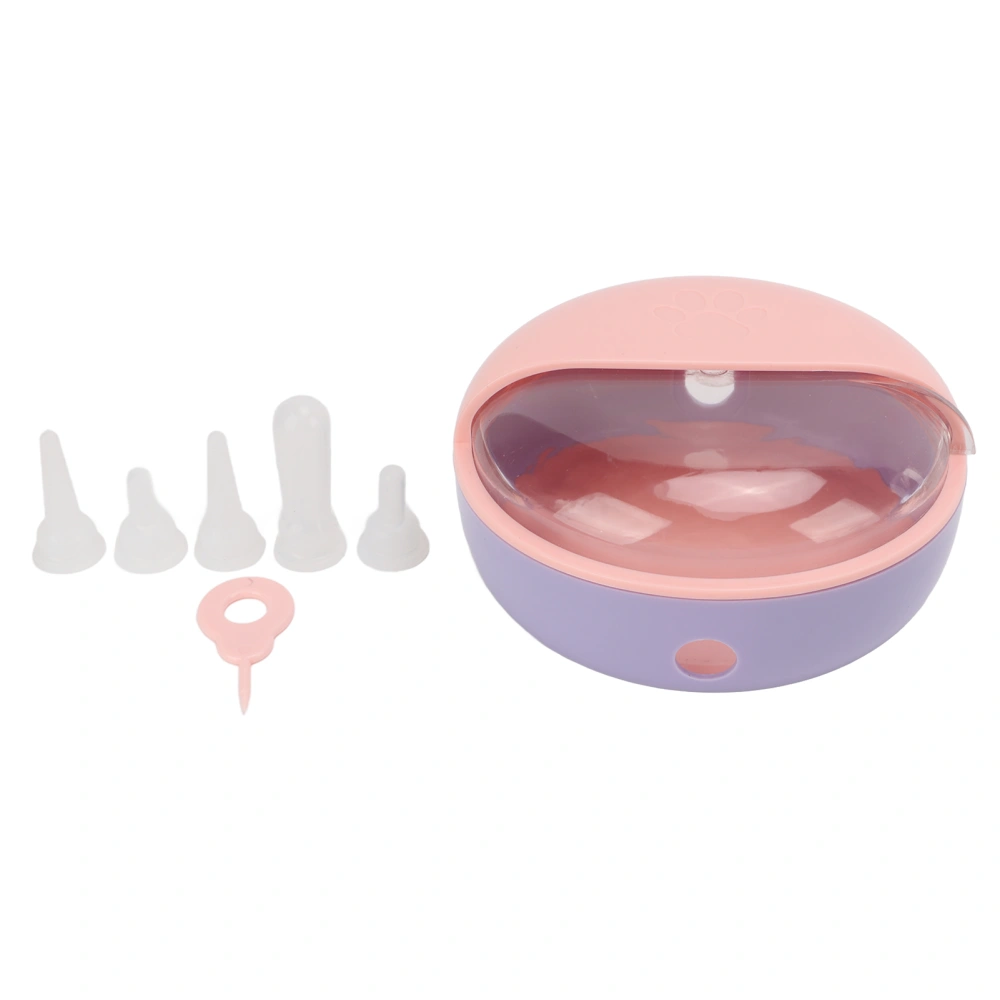 Silicone Kitten Nipple Feeder Biomimetic Pet Milk Feeder for Kittens Puppies Rabbits LambPink