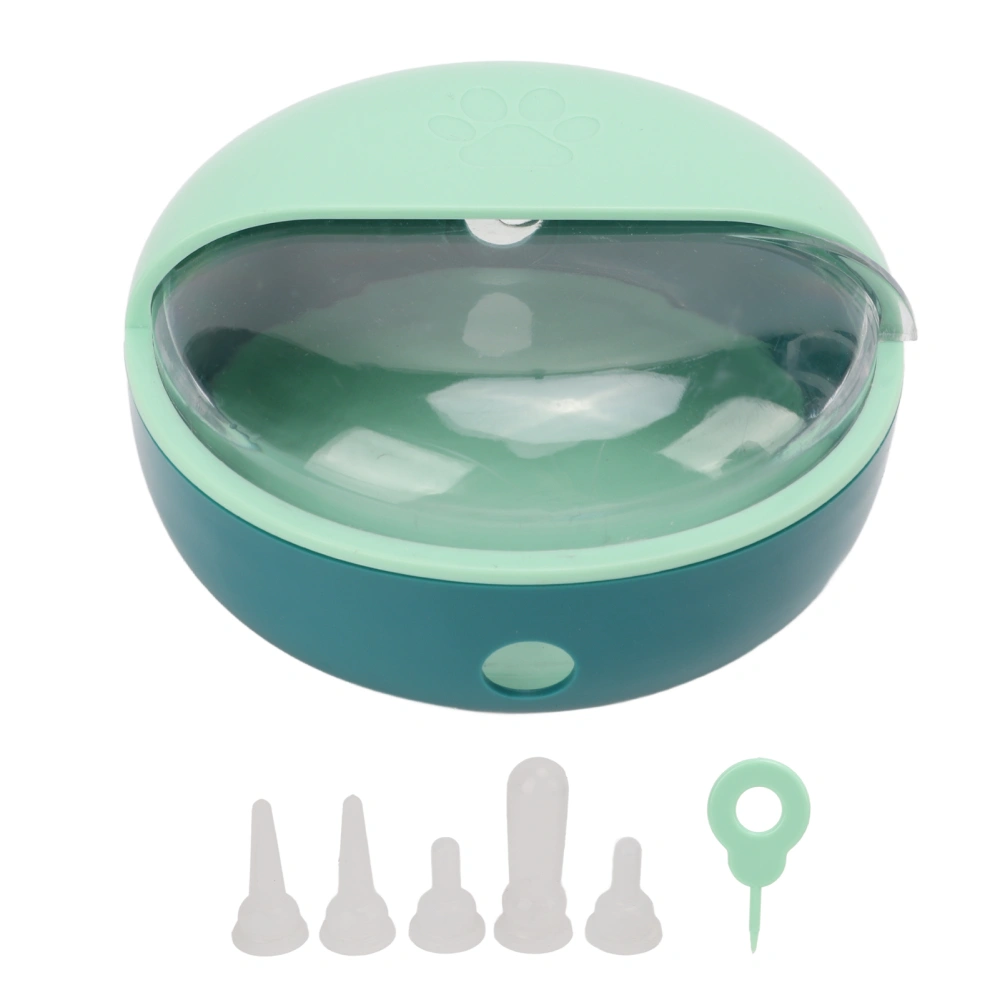 Pet Nipple Feeder Simulated 5 Silicone Nipples Food Grade Small Pet Milk Bowl for Rabbits Puppy Kitten