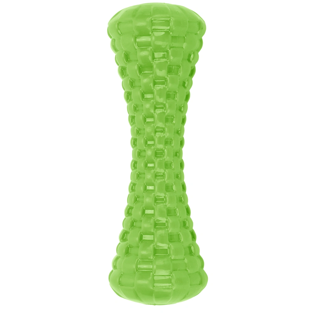 Buyweek Dog Squeaky Toy Indestructible TPR Teeth Cleaning Dog Chewing Toy for Medium Large BreedGreen