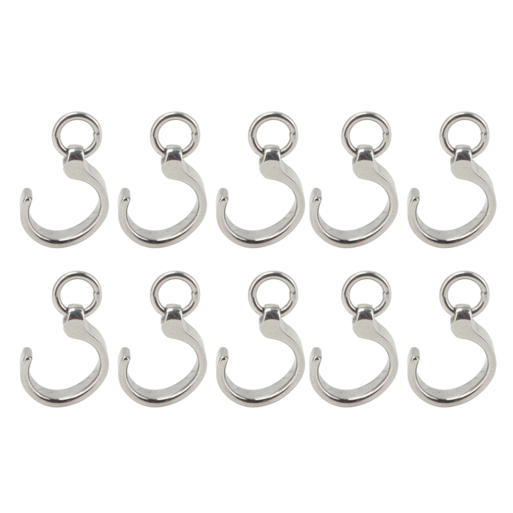 10pcs Bird Foot Ring Stainless Steel Outdoor Parrot Flying Accessory for Birds Training11#