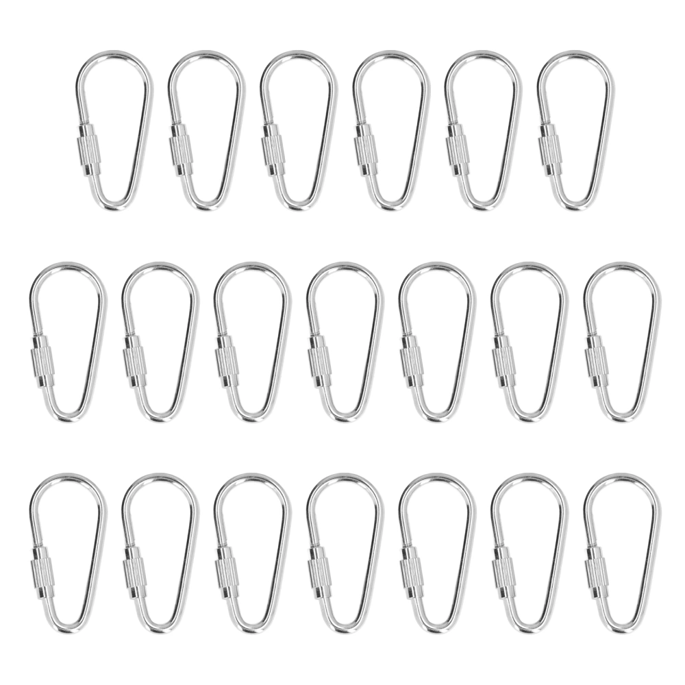 20pcs Bird Foot Rings Bite Resistant Stainless Steel Parrot Leg Rings Bird Toy AccessoriesS