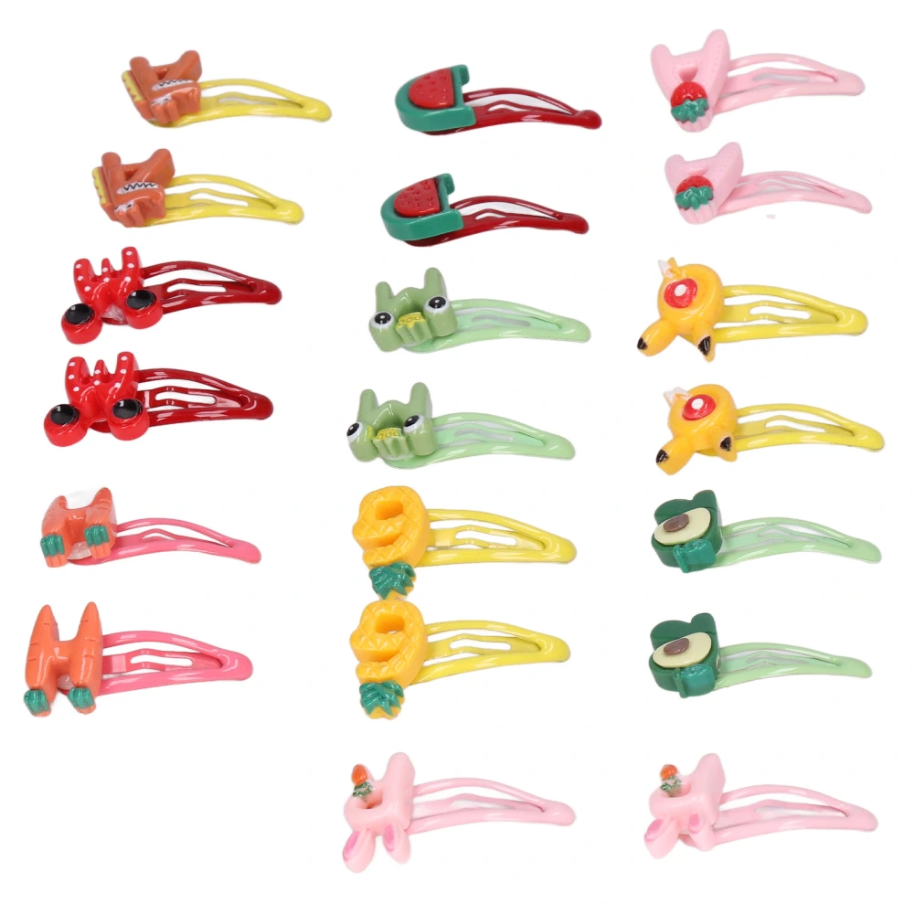 20pcs Pet Snap Hair Clips Letter Style Plastic Cute Pet Hairpins for Dogs Cats Rabbits