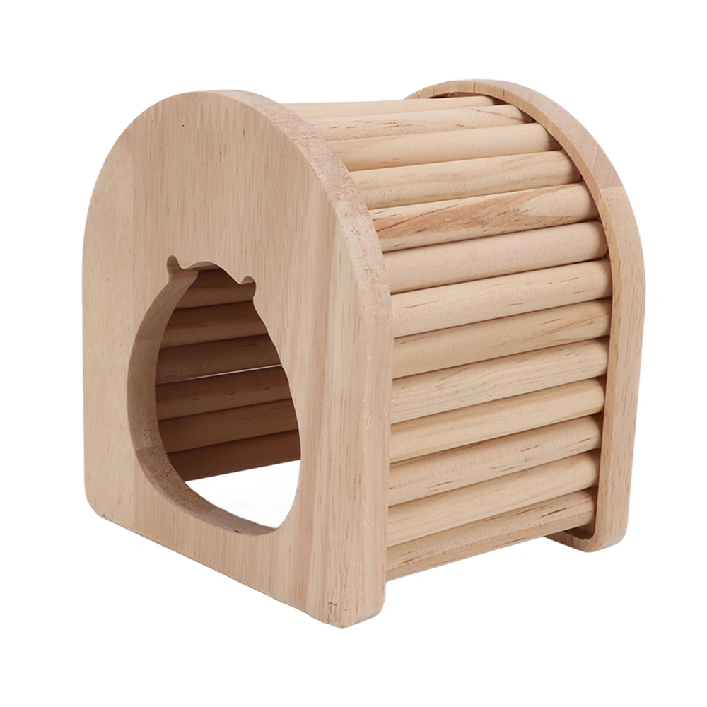 Hamster Wooden Arch House Dome Roof Wooden Hamster Arch Hut for Mice Chinchillas Guinea Pigs