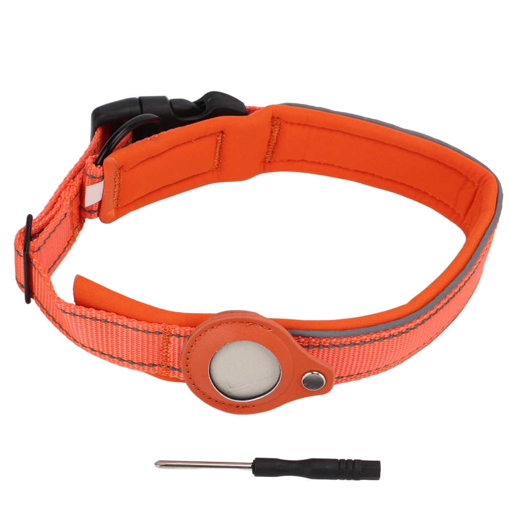 Dog Collar Anti Lost Locating Tracking Nylon Reflective Dog Collar for Hiking Climbing Jogging43-50cm