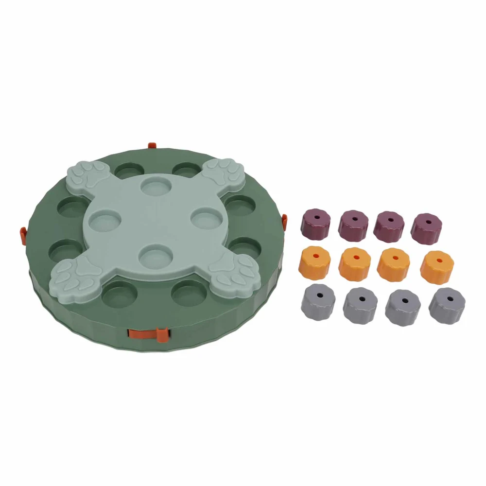 Buyweek Pet Puzzle Feeding Toy Interactive Puzzle Game Dog Toy with Multiple Food Boxes for Dogs and CatsPaw Print Green