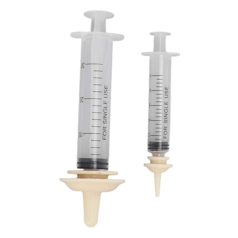 Pet Medicine Feeder Dog Syringe Dispenser with Concave Convex Handle for Small AnimalM